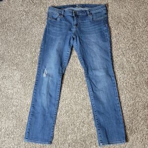 KUT From The Kloth Women's Jeans size 12 Blue Boyfriend Mid Rise Denim KP176MB3